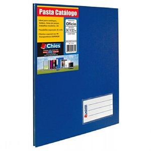 Pasta Catálogo Ofício Azul com 25 Sacos Chies Ref.4006