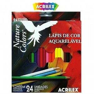 Lápis de Cor Aquarelável 24 Cores Acrilex