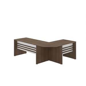 Mesa L + Conexão 076 x 120/090 x 068 cm Ref. ST8N