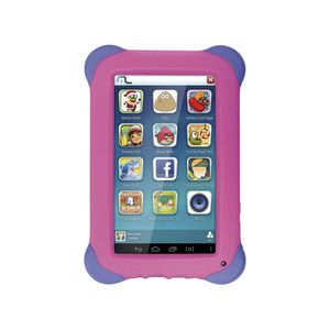 Tablet Multilaser Kid Pad Rosa 8GB Tela 7" WiFi Android 4.4 Proc. Quad Core Câm. 2MP NB195