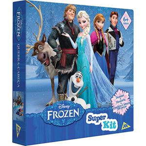 Super Kit Frozen: Quebra-Cabeça + Jogo Memória + Dominó Frozen Ref:2199 - Jak