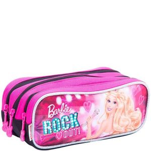 Estojo c/ 3 Compartimentos Barbie Rock'n Royals Ref: 064351-08 - Sestini