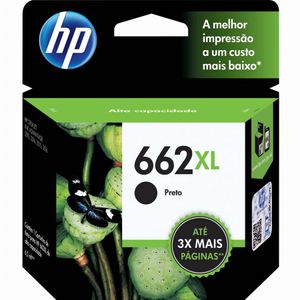 Cartucho de Tinta HP 662XL CZ105AB Preto 6,5ml