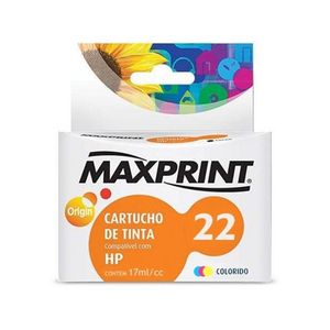 Cartucho de Tinta Maxprint C9352A Colorido Compatível c/ HP 22 17ml