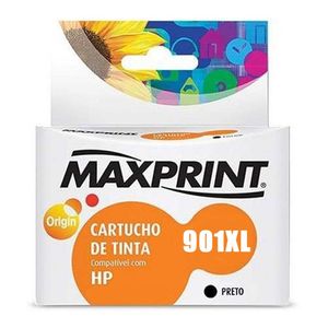 Cartucho de Tinta Maxprint 901xl CC654 Preto Compatível c/ HP 901xl  17ml