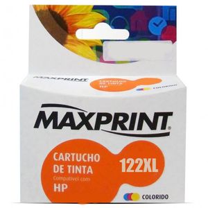 Cartucho de Tinta Maxprint 122XL CH564 Colorido Compatível c/ HP 122xl  12ml