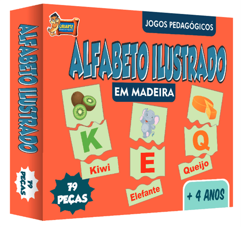 Jogo Educativo Pedagogico Descobrindo O Alfabeto Em Mdf - Decoraset - Jogos  Educativos - Magazine Luiza