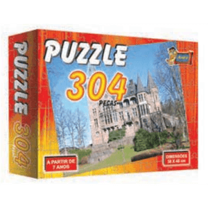 Quebra-Cabeça Castelo 38 x 48 cm 304 Peças Ref. 3698