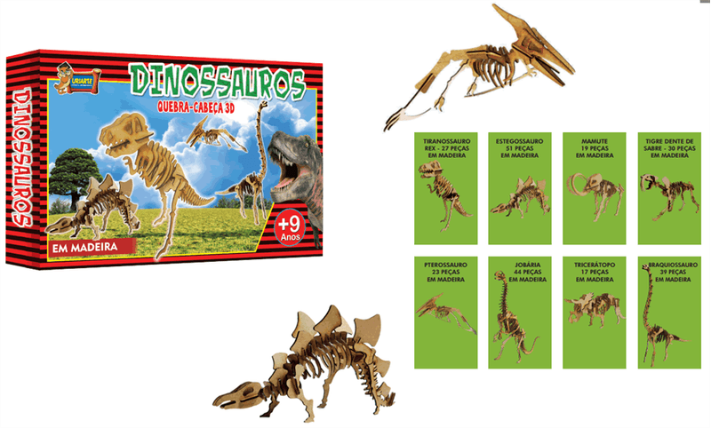 Quebra Cabeça 3D Dinossauro Braquiossauro