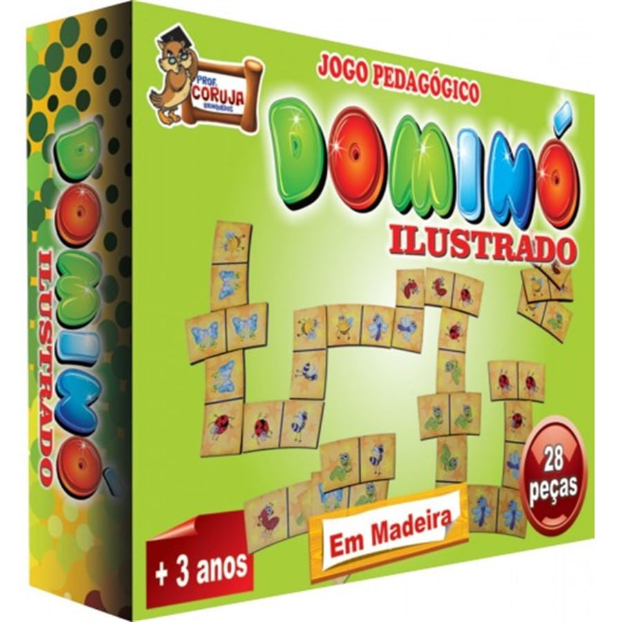 Jogo Domino Mania 300 peças em madeira