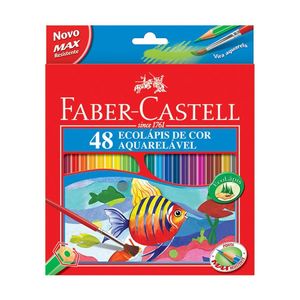 Eco Lápis de Cor Aquarelável 48 Cores Faber-Castell Ref. 120248G