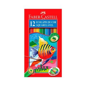 Eco Lápis de Cor Aquarelável 12 Cores Faber-Castell Ref. 120212G