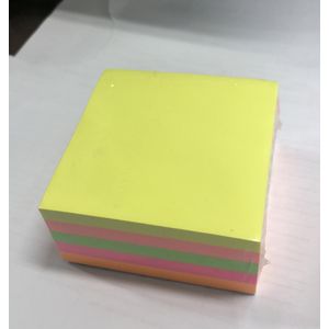Bloco Auto adesivo  5 cores neon grande