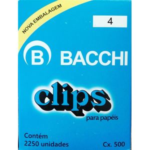 Clips para Papel 4 Galvanizado com 2250 unidades
