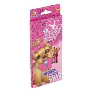 Lápis de cor 12 cores Barbie Pets Tris