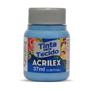 Tinta de tecido 37ml Acrilex - Azul Caribe  560