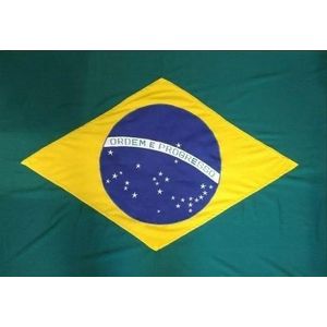Bandeira do Brasil poliéster 3 Pano