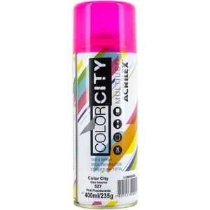 Tinta Spray Color City Multiuso 400ml Pink Fluorescente
