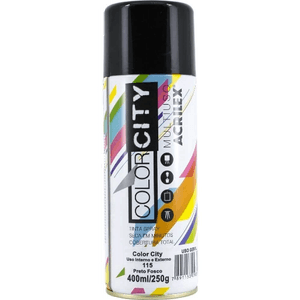 Tinta Spray Color City Multiuso 400ml Preto