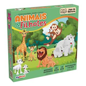 Memória Animais e Filhotes com 24 peças