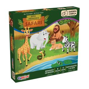 Quebra-cabeça Meu Primeiro Safari com 8 peças