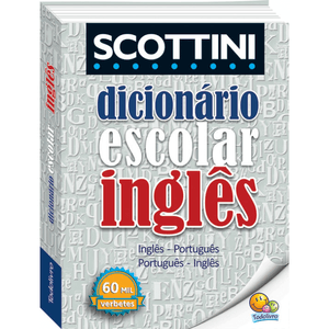 Dicionário Escolar de Inglês Scottini com Capa PVC