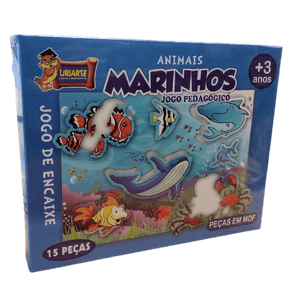 Jogos de Encaixe Animais Marinhos 15 peças 4161