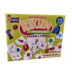 Jogo Brincando de Aprender Vogais e Formas 4178