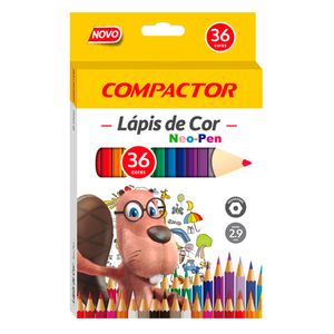 Lápis de Cor 36 cores Neo Pen Compactor