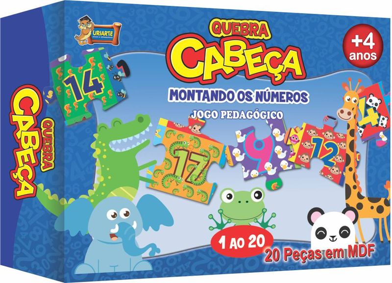 Quebra-cabeca Metades (55 pecas) - JottPlay - Compre brinquedos