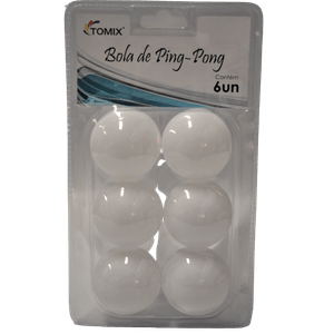 Conjunto de Bolas de Ping Pong com 6 unidades