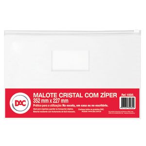 Malote Cristal com Zíper Ref.1005