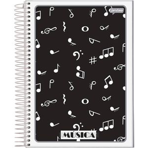 Caderno de Música Espiral Capa Flexível Universitário 40 Folhas