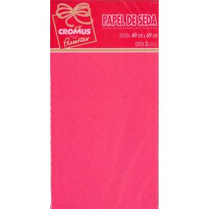 Papel de Seda 49x69 com 3 folhas Pink