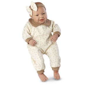 Boneca Bebê Real Expressões Alegre 5079