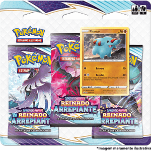 Blister Triple Pack Pokémon Espada e Escudo 6 Reinado Arrepiante