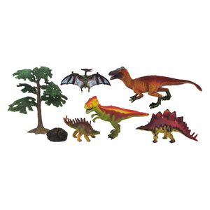 Coleção Mundo Dinossauro 5 figuras + acessórios DMT5770
