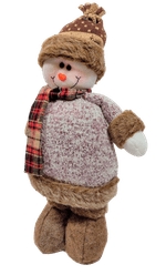 Boneco-de-pelucia-em-pe-Pose-Castanho-42cm-XTS8320-boneco-de-neve-