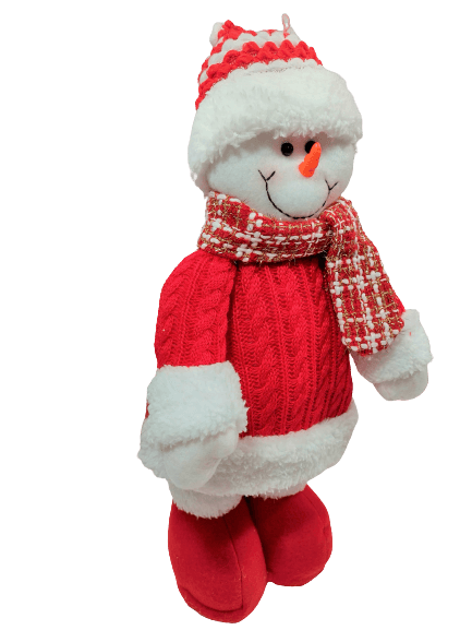 Boneco-de-pelucia-em-pe-Pose-Xadrez-Vermelho-42cm-XTS8675boneco-de-neve