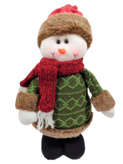 Boneco-de-pelucia-em-pe-Pose-verde-vermelho-42cm-XTS8295