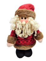 Boneco-de-pelucia-em-pe-Pose-verdevermelho-42cm-XTS8295papai-noel