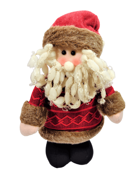 Boneco-de-pelucia-em-pe-Pose-verdevermelho-42cm-XTS8295papai-noel
