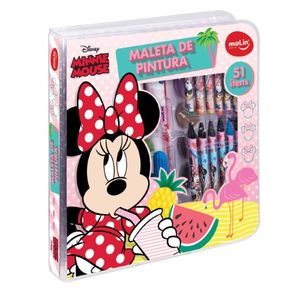 Maleta de pintura Minnie Mouse 51 peças