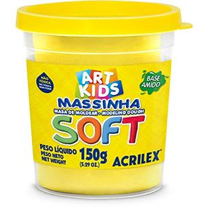 Massinha De Modelar Soft 150gr Acrilex Amarelo