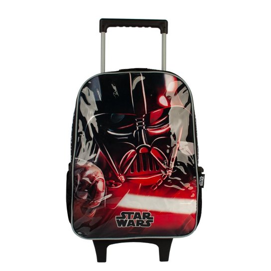 Mochila-Escolar-Com-Carrinho-Star-Wars-Vermelha-Luxcel-3