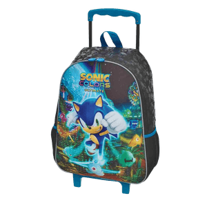 Mochila Escolar Com Carrinho Sonic Colors 989C01