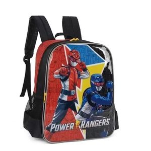 Mochila Escolar Power Rangers Preta IS35431PR-PT Luxcel