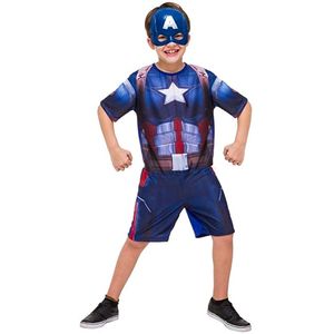 Fantasia Infantil Capitão América Curta Guerra Civil M 1174