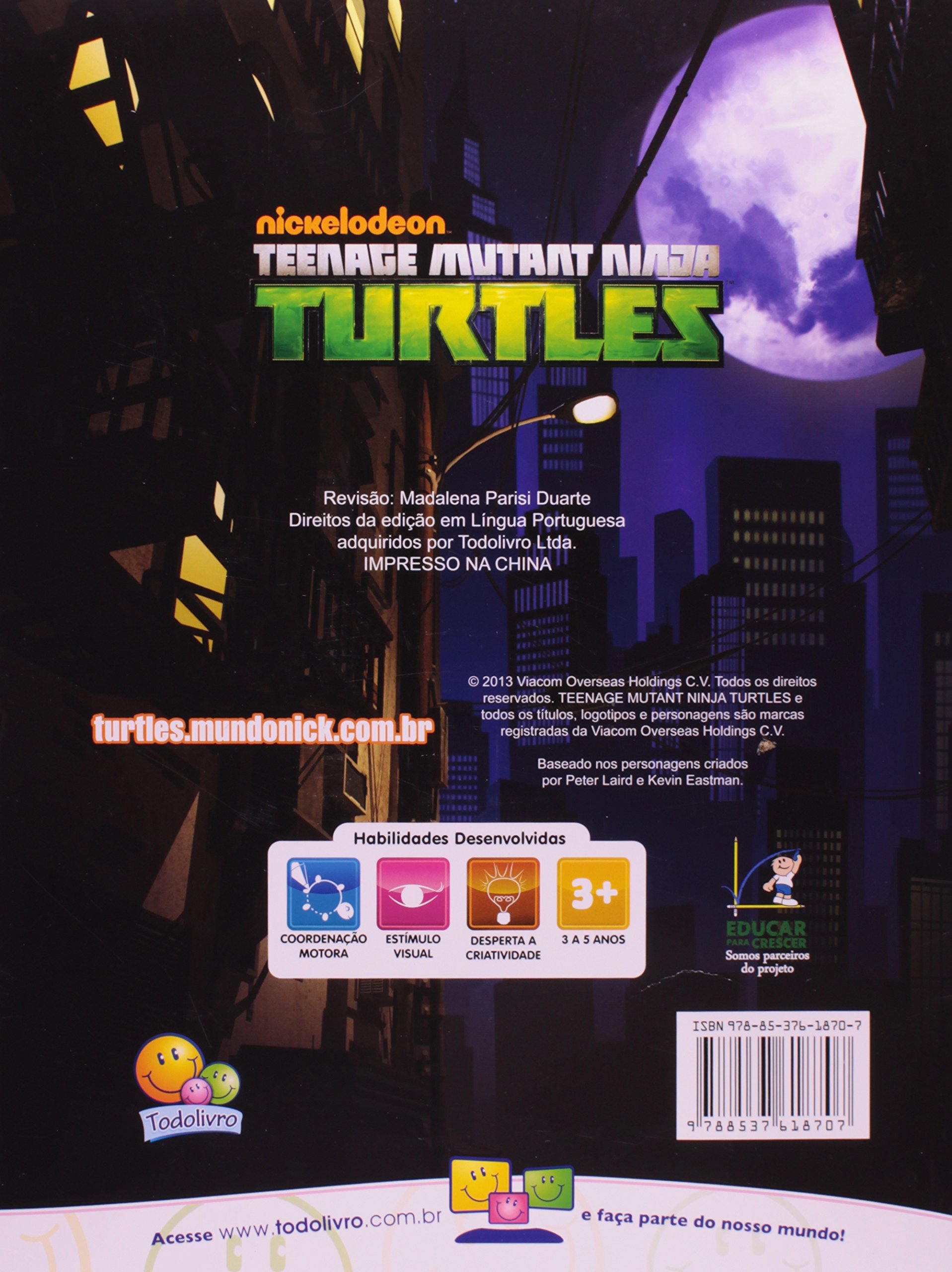 Revista para Colorir - Tartarugas Ninja