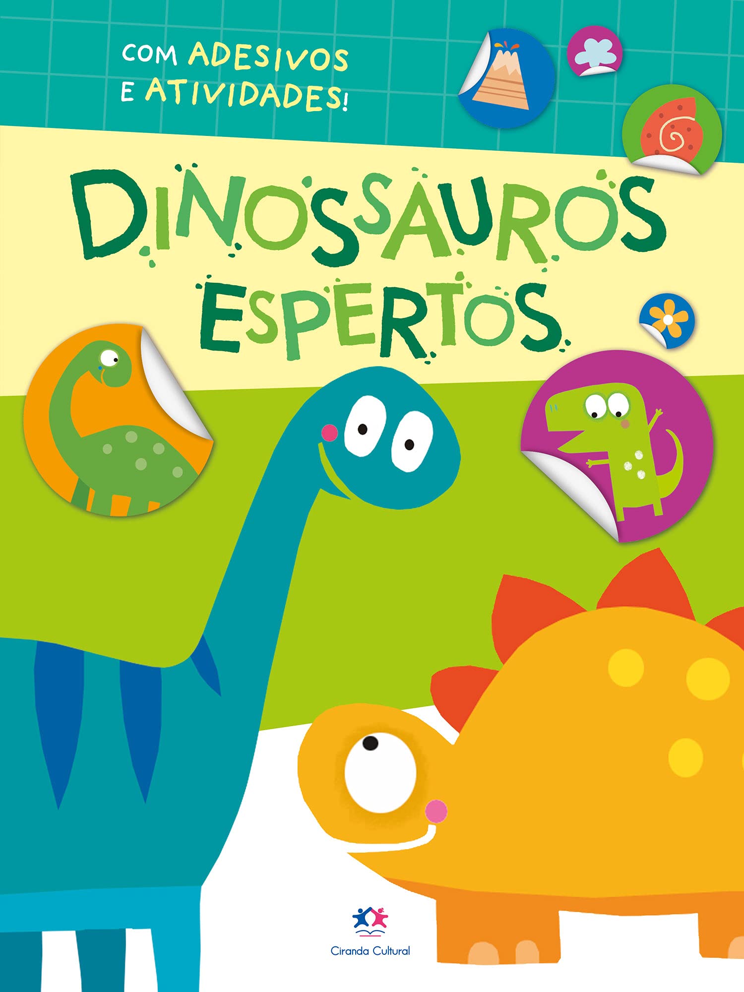 Livro Infantil Dinossauros - Adesivos, Atividades, Jogos E